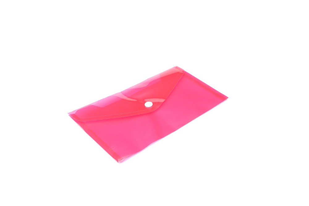 Plastová obálka DL s drukem červená
