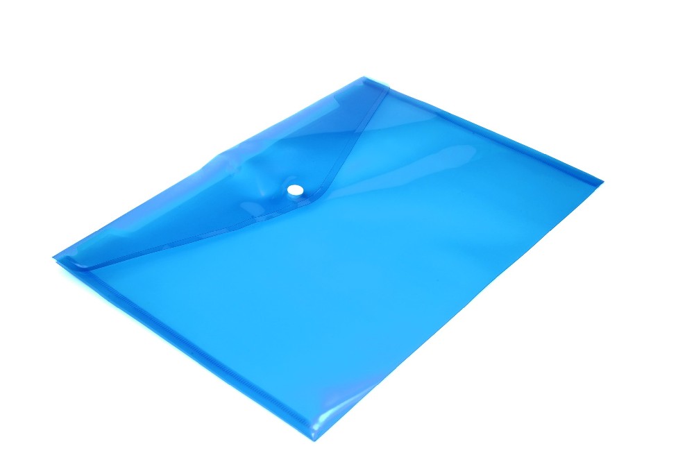 Plastová obálka A4 s drukem modrá