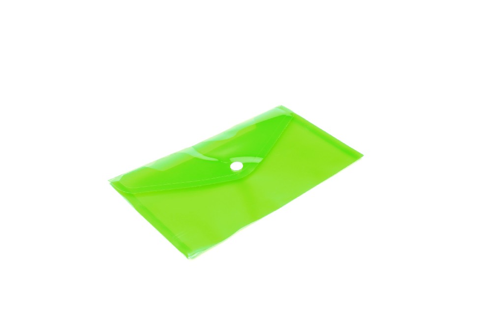Plastová obálka DL s drukem zelená