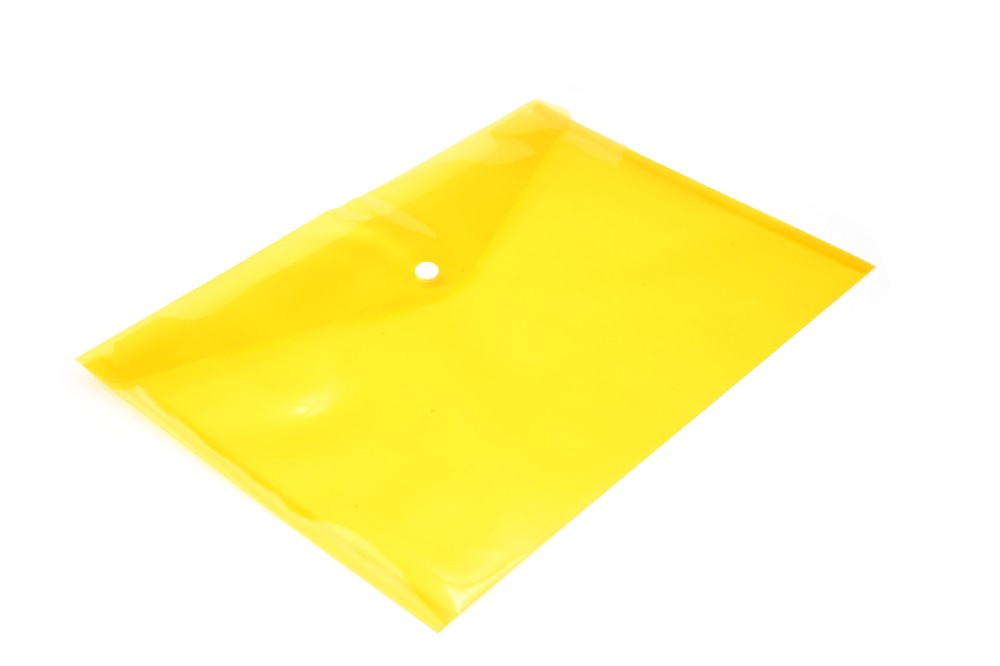 Plastová obálka A4 s drukem žlutá