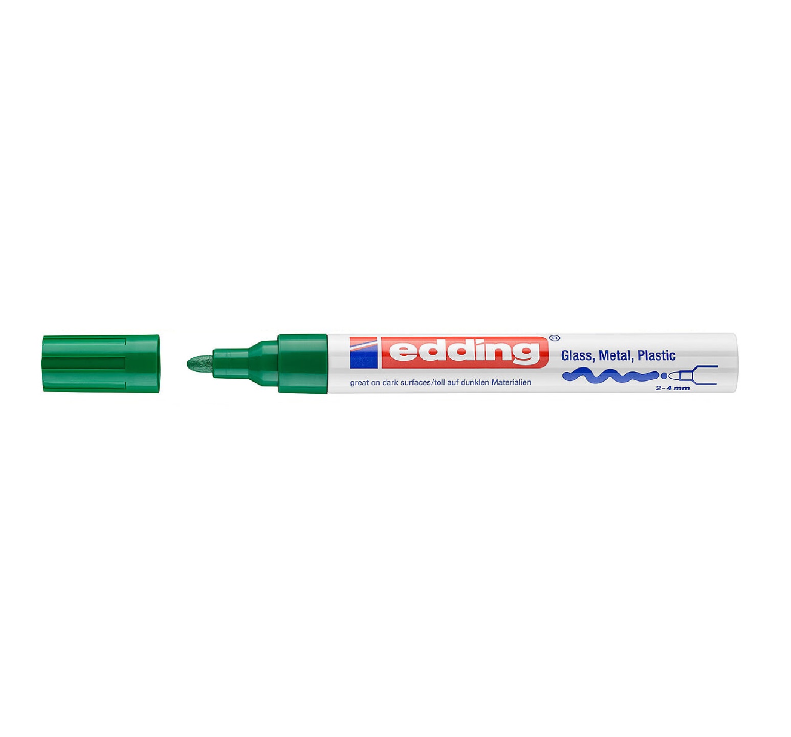 Lakový značkovač Edding 750 (2-4 mm) - zelený