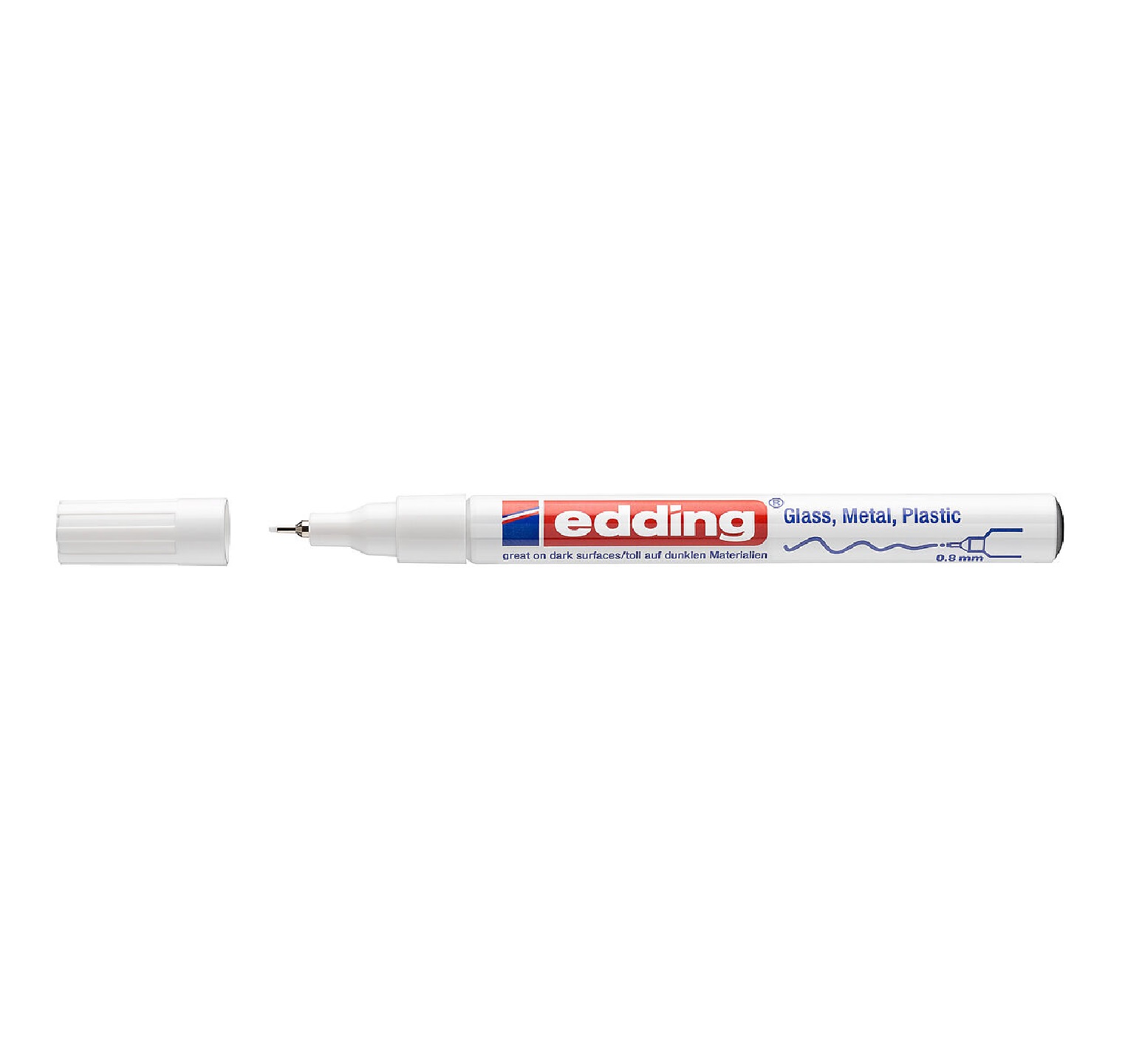 Lakový značkovač Edding 780 (0,8 mm) - bílý