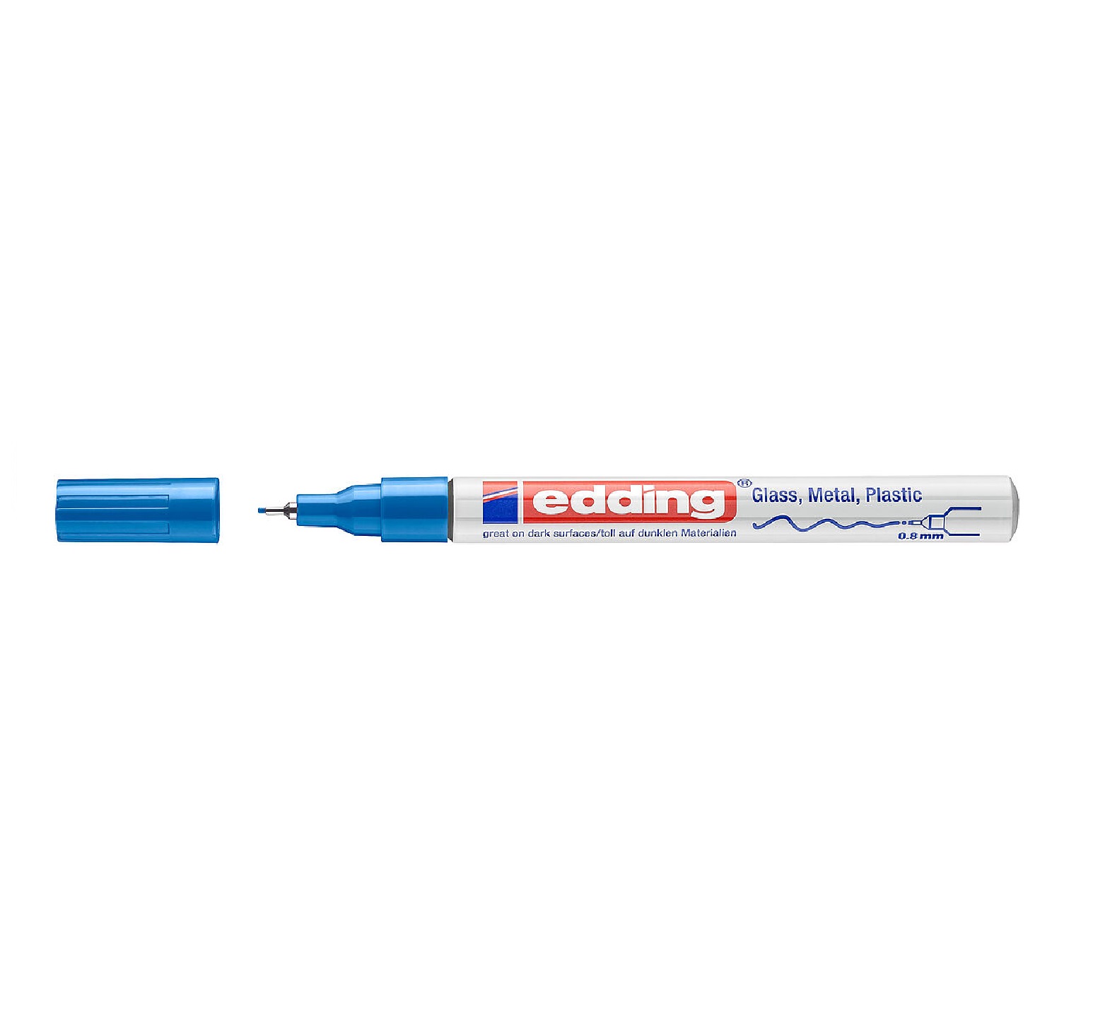 Lakový značkovač Edding 780 (0,8 mm) - modrý