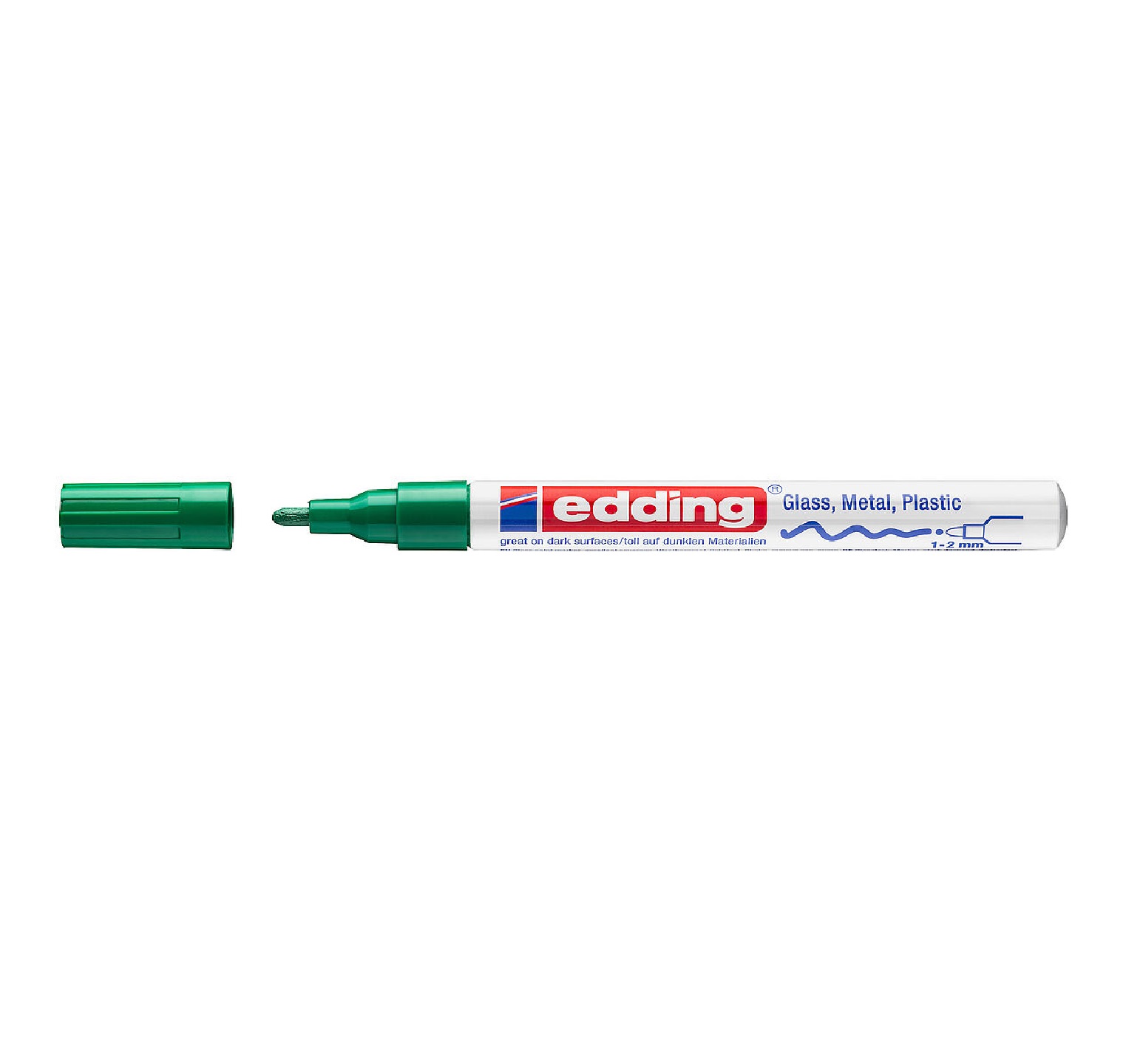 Lakový značkovač Edding 751 (1-2 mm) - zelený