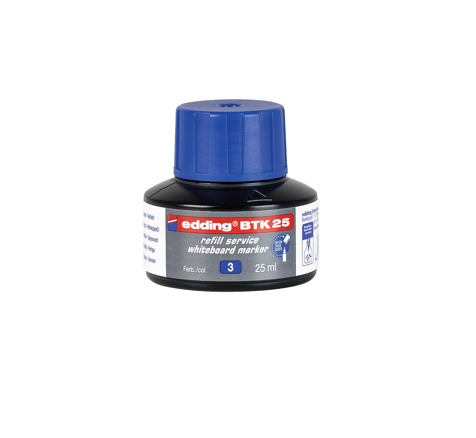 Náhradní inkoust Edding BTK 25 (25 ml) - modrý