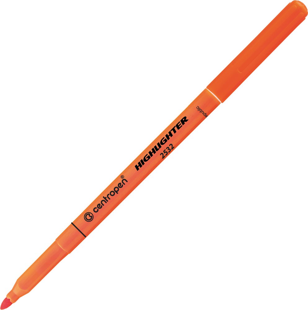 Zvýrazňovač CENTROPEN 2532, oranžový