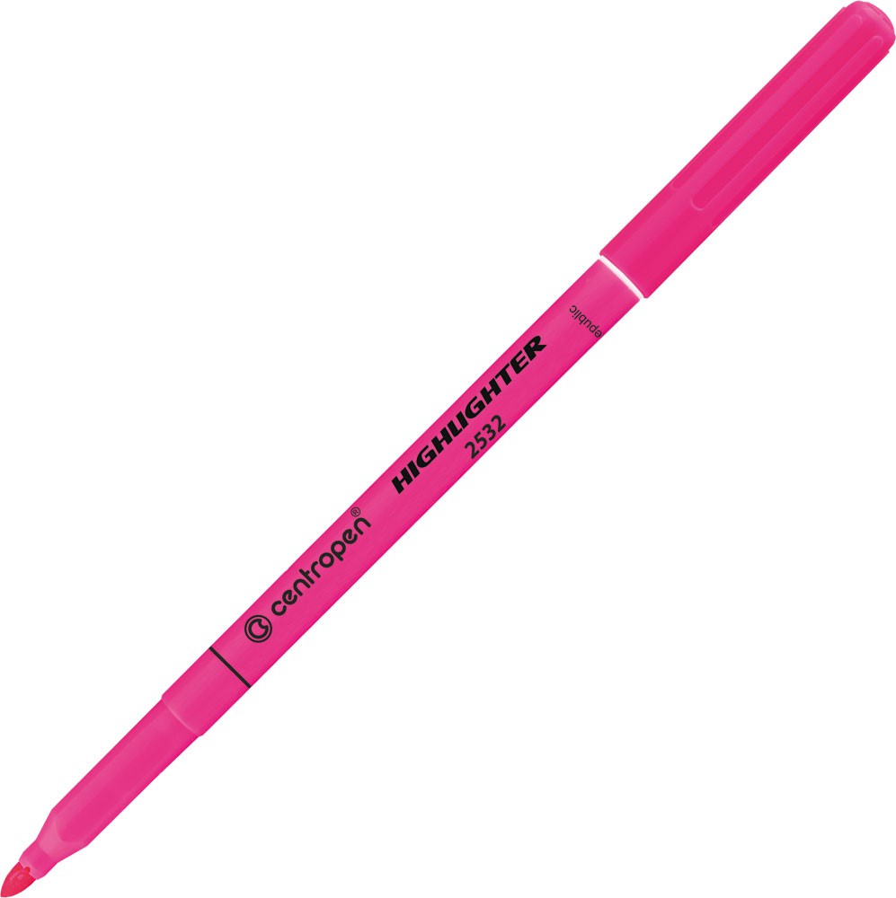 Zvýrazňovač CENTROPEN 2532, růžový