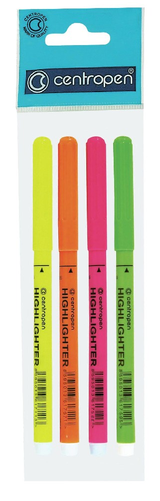 Zvýrazňovač CENTROPEN 2532/4, sada