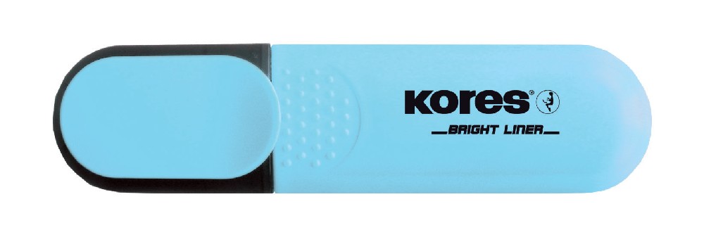Zvýrazňovač KORES bright liner 36103, modrý