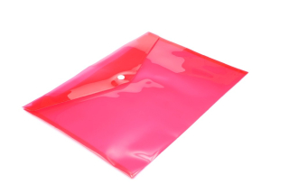 Plastová obálka AURO A4 s drukem červená