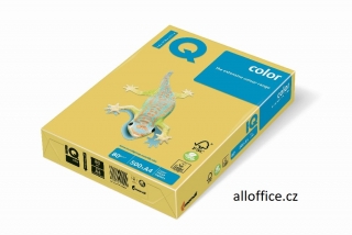 Barevný papír IQ COLOR CY39 A4 80 g - kanárkově žlutá