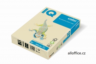 Barevný papír IQ COLOR BE66 A4 80 g - vanilková