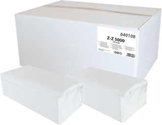 Ručníky Z-Z dvouvrstvý bílý, 3000 ks /karton