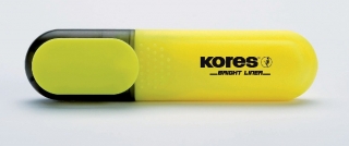 Zvýrazňovač KORES bright liner 36101, žlutý