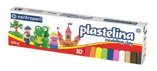 Plastelína sada10 barev v papírovém obalu